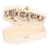 2Pcs DIY Unfinished Wooden Coffin Box for Small Pet Funerals Halloween Party Decoration