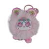 Cute Furry Bear Keychain Lovely Plush Bear Pendant Flower Sea Bear Keychain  Bag Ornaments