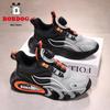 Bobodou 2026 Kids' White Mesh Sports Shoes with Rotary Buckle – Breathable & Lightweight for Boys and Girls