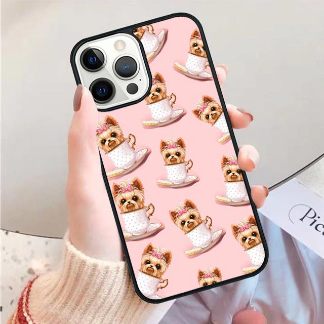 Yorkshire terrier dog Phone Case Cover For iPhone 17 Air 13 15 Pro Max 16 14 Plus 12 11 Apple max coque