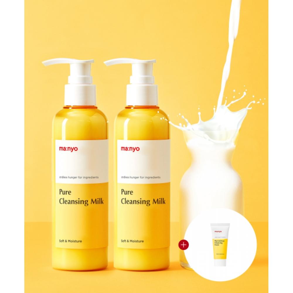 Manyofactory Pure Cleansing Milk 200mlx2  + Free 20ml Cleansing Foam none