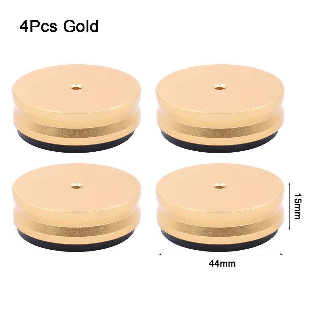 1/4Pcs Solid Full Aluminum Aluminum Isolation Feet Machined Design Speaker Cone Base  Audio AMP Use
