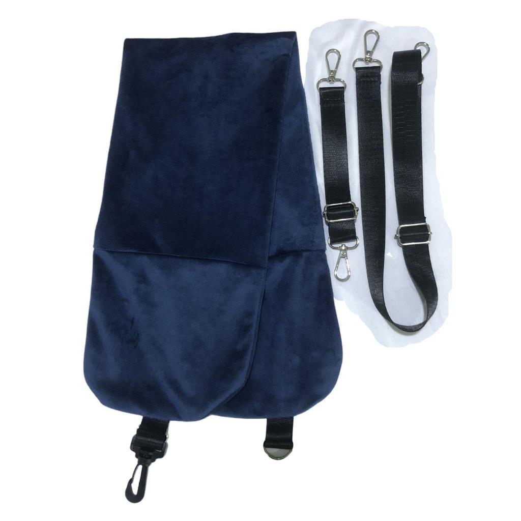 Refillable Travel Neck Pillowcase with Explosion-Proof Zipper and Storage Bag for Airplane Pillow or Clothing