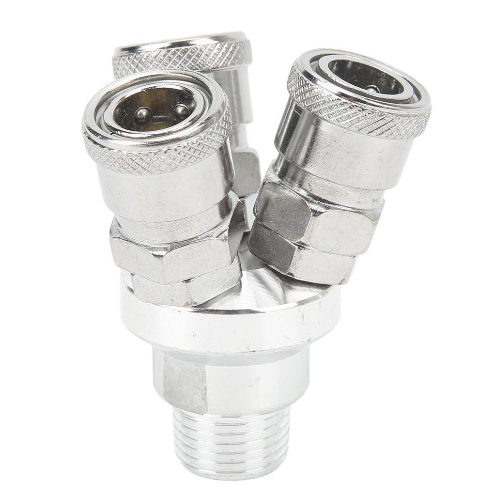 3 Way Quick Coupler Universal Type Male Thread Swivel Air Compressor Fittings G1 2