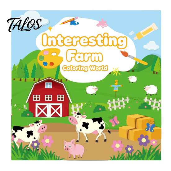 Fun Animal Pictures for Toddlers Children's Coloring Book, with Cute Theme, Thick Paper Sketchbook, Kids Art Supplies Drawing And Painting Supplies,