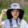 Summer Outdoor Children's Mountaineering Big Fisherman Hat Sun Hat Anti-ultraviolet Fishing Hat Solar Fan Sun Hat