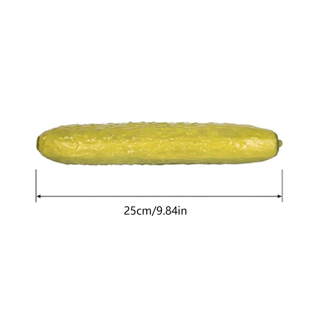 Eingelegte Gurkenform Quetschspielzeuge Langsam aufsteigender Sensorischer Quetschball Weiche Gurke für Erwachsene, Teenager, Kinder, Büro, Zuhause, Reisen