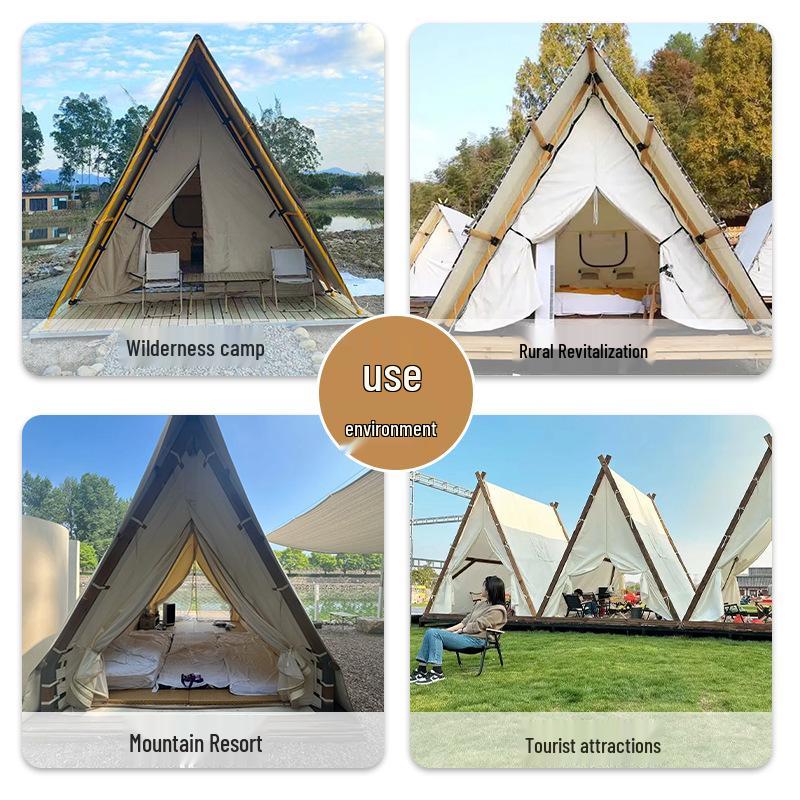 Wooden House Scenic Dining and Accommodation Tent for Resorts and Outdoor Camping