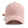 Zhang Yuanying Embroidered Flower Retro Solid Color Baseball Cap Showing the Face Small Versatile Wide Brim Sunshade Simple Cap