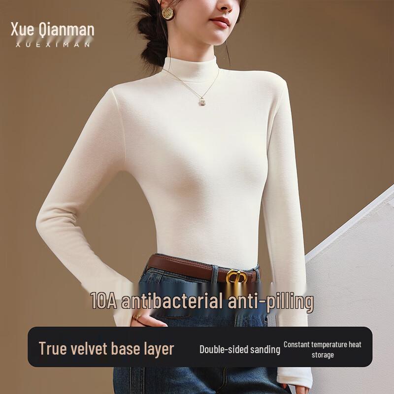 

Жіночий термальний топ з коміром-гольфом та флісовою підкладкою Xue Qiman M