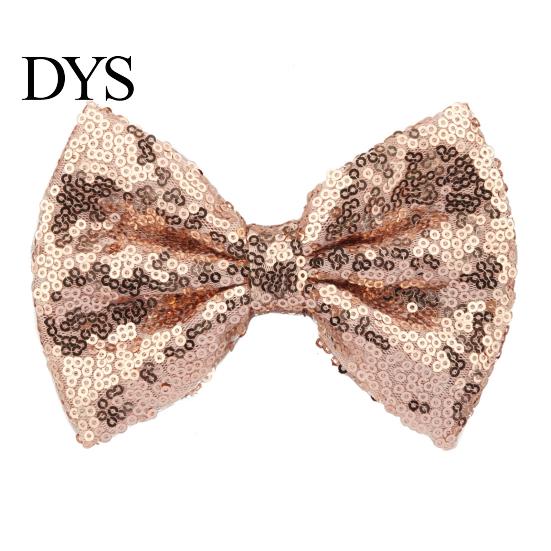 Comfortable Hair Clip Hairpin Safety Rounded Corner with Burr-Free Metal Spring Bow Shape Shiny Sequin Decoration Children Sparkling Accessory