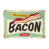 1pc Sandwiches Dlicious Burgers Pizza Hot Dog Fast Food Metal Signs, Retro Wall Decor for Home Kitchen Restaurant Bar 12x8 Inch