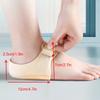 Plantarfasziitis Silikon Fersenschutz Stoßdämpfende Einlegesohle für Schuhe Halbe Größe Sockenärmel Stoßdämpfende Einlegesohle