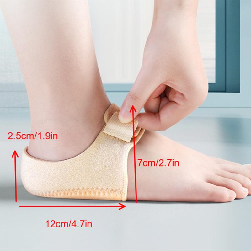 Plantarfasziitis Silikon Fersenschutz Stoßdämpfende Einlegesohle für Schuhe Halbe Größe Sockenärmel Stoßdämpfende Einlegesohle