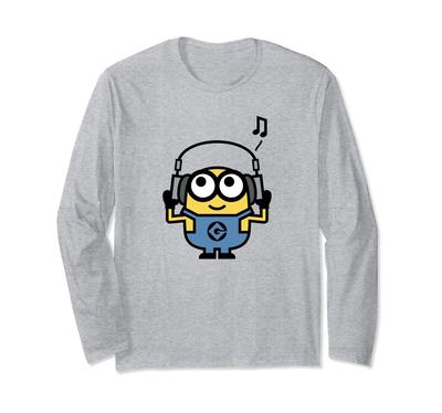 Minion HEADPHONE BOB Long Sleeve (2D) T-Shirt
