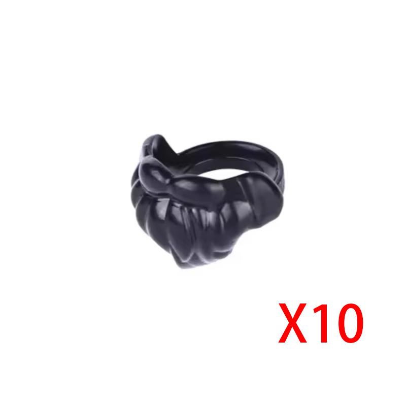 MOC City Building Blocks Figure Body Parts Creative Accessories Girl Hair Police Hat Scarf Beard Backpack MOC Bricks Toys T02