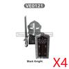 MOC Medieval Military Figures Building Blocks Castle Militia Soldier Dragon Gothic Knight Helmets Swords Shield Bricks Toys N06
