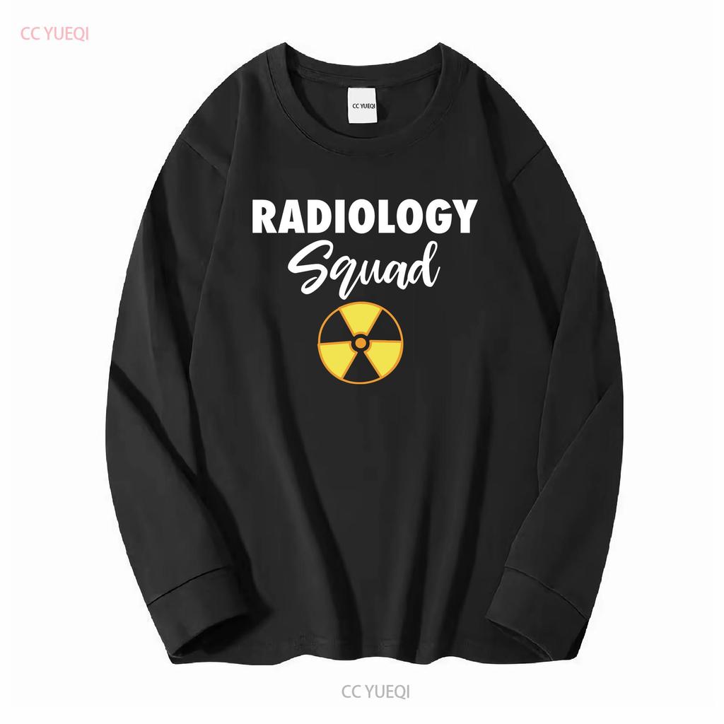 Radiology Squad RadiologisT T Shirt X ray Tech Rad Graduate long or short sleeves vintage Washed Top For Everyday Wear