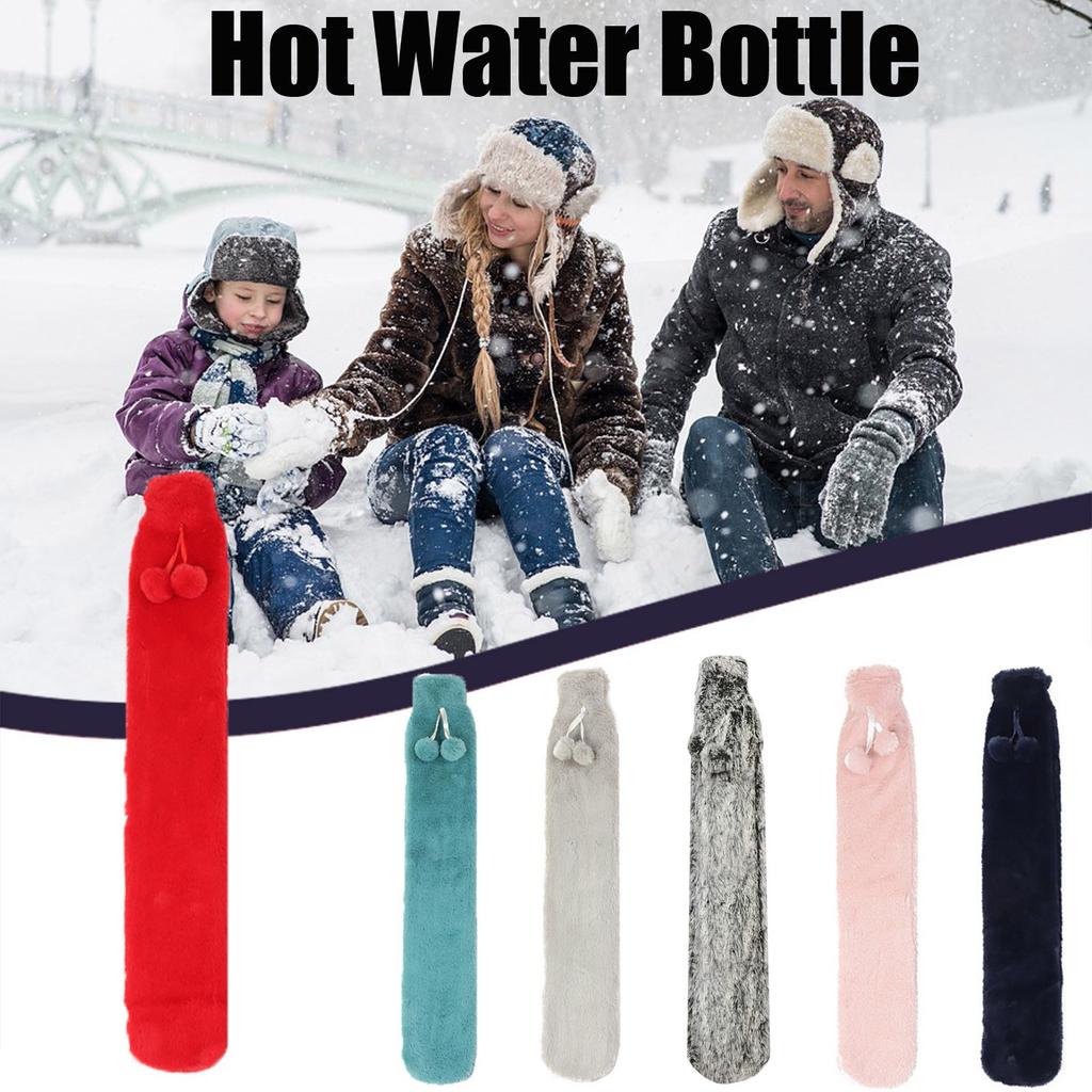 Warme Wärmflasche, Plüsch, weicher Bezug, Handwärmer, Premium-natürliche Wärme, 1 l