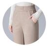 Women's Winter Elastic Waist Loose-Fit Wool Acetate Pants - Slimming, Versatile, Thick, Narrow-Leg To Wide-Leg Design