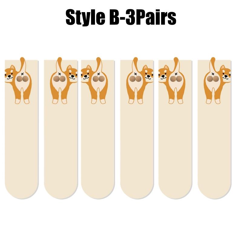 Fun 3D Dog Egg Socks Whimsical Animal Socks Soft Cartoon Dog Design Perfect Christmas Or Birthday Present For Pet Lovers