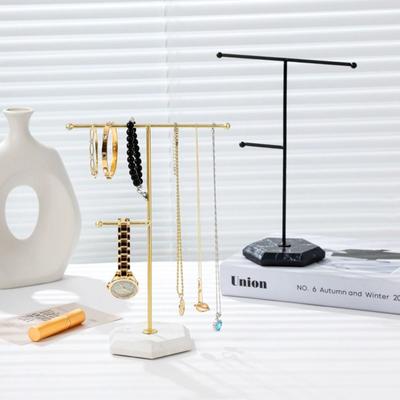 Detachable Storage Rack Metal Necklace Organizer Holder Jewelry Display Stand Home