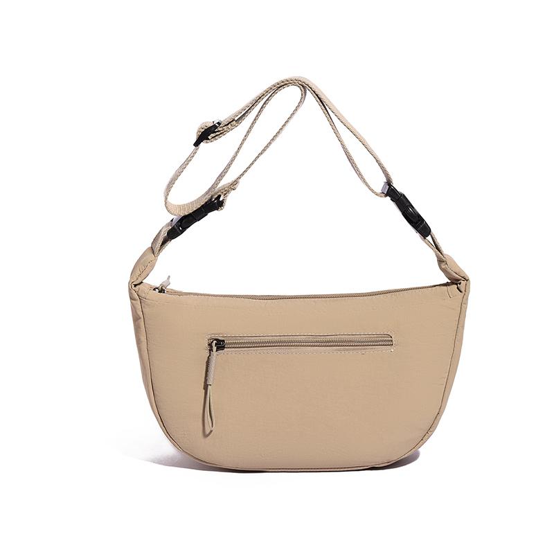 Lightweight Nylon Crescent Crossbody Bag Casual Shoulder Purse