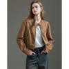 Women's Faux Suede Motorcycle Jacket