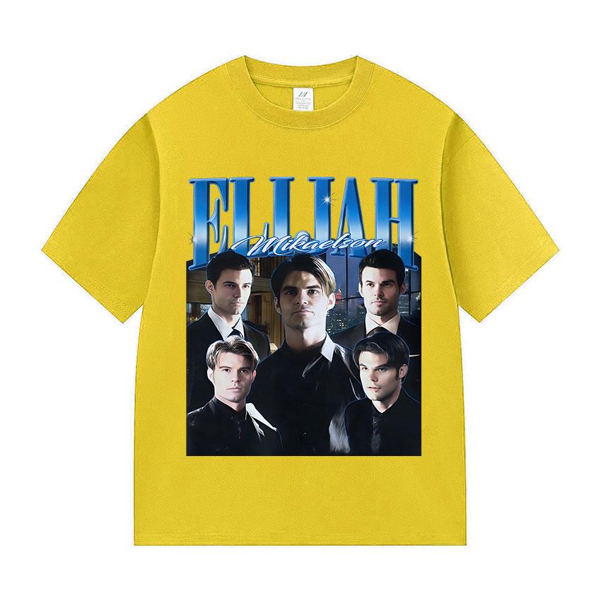 

Limited Elijah Mikaelson Graphic T Shirts Women Casual Fashion Oversized Cotton T-Shirt Unisex Vintage High Quality Clothing Tshirt 4XL
