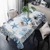 Sommer Ozean Meer Korallen Seesterne Muscheln Tischdecke für Tischdeko Blau Küsten Küche Esstisch Tuch Feier Party Deko