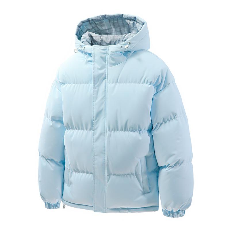 Down cotton jackets, men's autumn and winter youth bread jackets, fleece thickened cotton jackets, men's padded jackets, and cotton jackets
