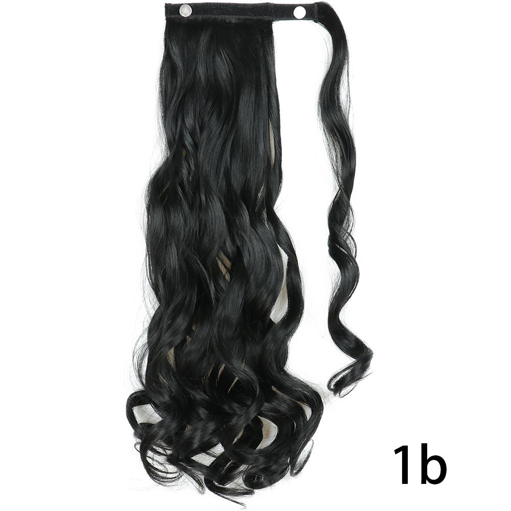 MISS WIG Women Synthetic Long Straight Ponytail Extensions Heat Resistant Hair 22 and 34 Inch Wrap Around Pony Hairpiece for Women