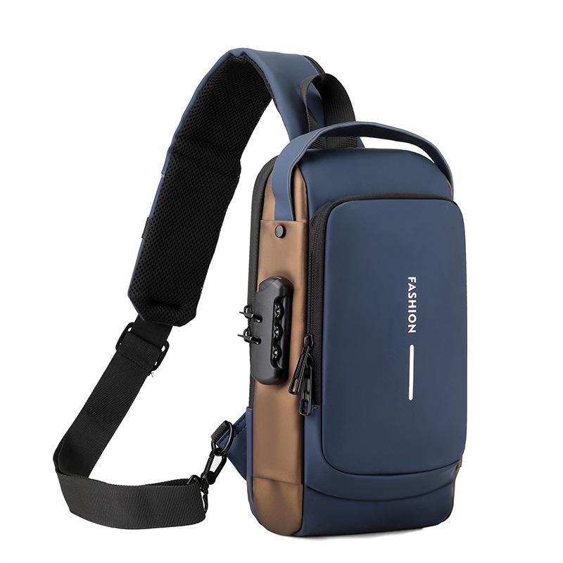Anti-theft bag for men  Crossbody Package  Shoulder Bags  USB Charging  School  Short Trip  Messenger Bags