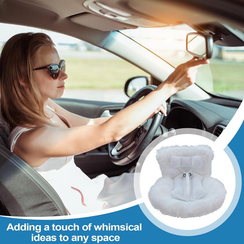 Car Seat for Plush Dolls Car Safety Seat for Dolls Automotive Toy Display Decor with Air Vents Clip for RV Automobile Sedan