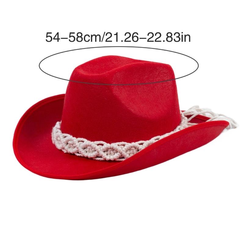 Fedoras Cowboy Hat Black Wide Brimmed Cowboy Hat Surprise Gift for Boyfriend