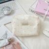 56171 Striped Love Cosmetic Bag Portable Travel Large Capacity Washing and Makeup Sub-packaging Small Square Bag Storage Bag