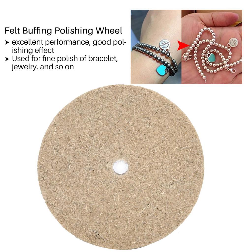 100 X 28mm Felt Buffing Polishing Wheel for Jewelry Processing Polishing