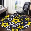 1pc Stars Night Office Round Area Rug, Indoor Mat Suitable For Office, Under Office Chairs Bedroom Living Room Home Decor, Room Deco