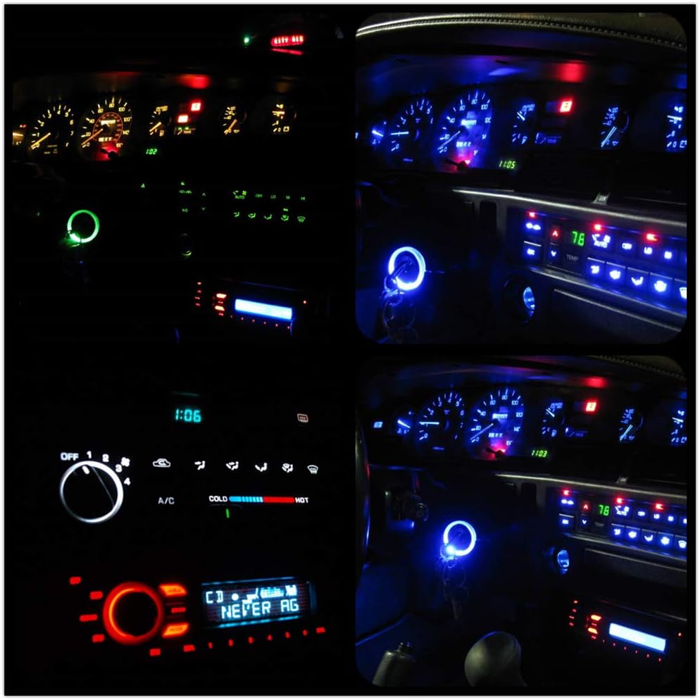 WLJH 10x White T3 Led Neo Wedge trument Dash Light Dashboard A/C Climate Control Bulb For Honda Civic Odyssey 2001-2010