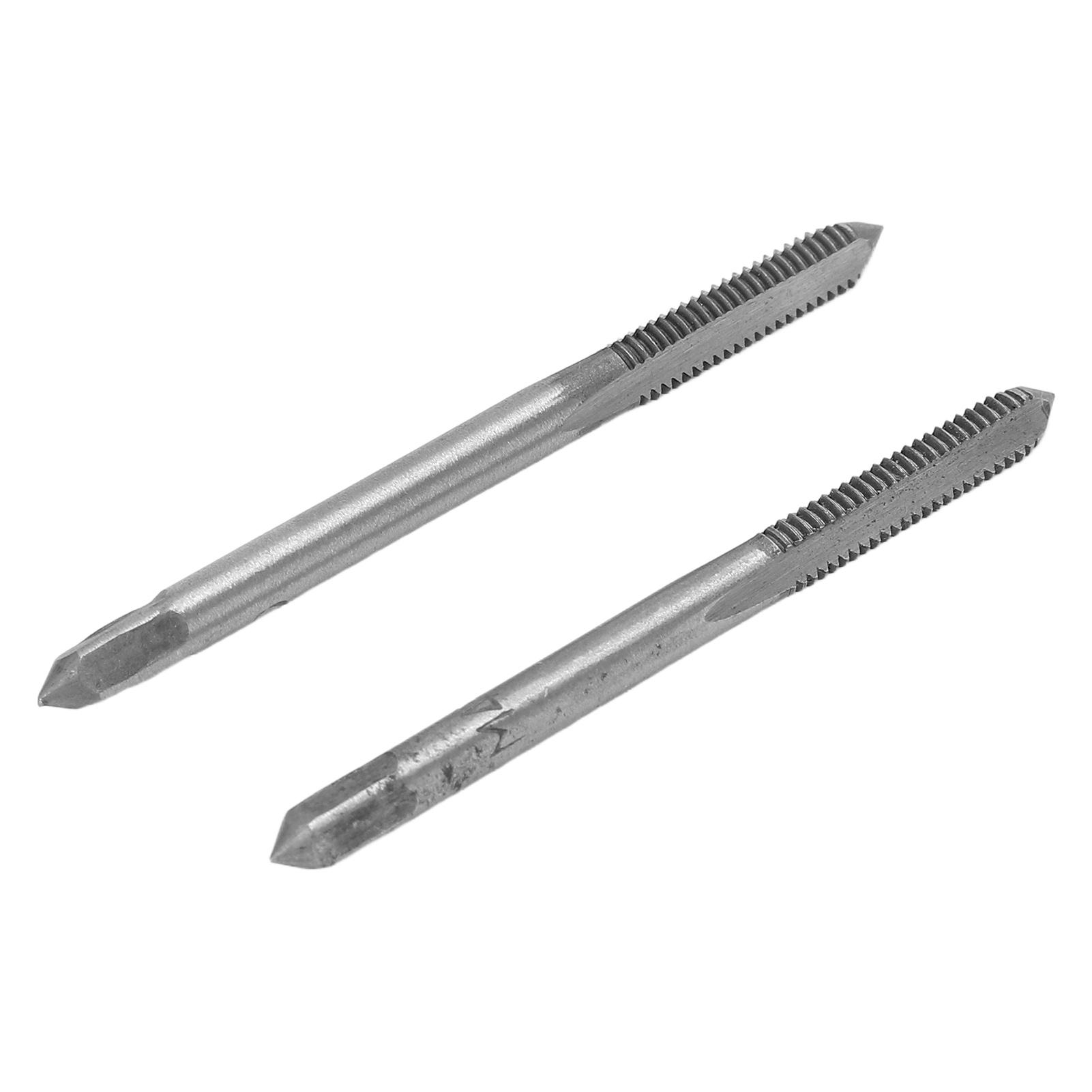 

2Pcs Set Metric Machine Tap High Speed Steel 3 Straight Flutes Screw Thread Tapping ToolM4x0.7
