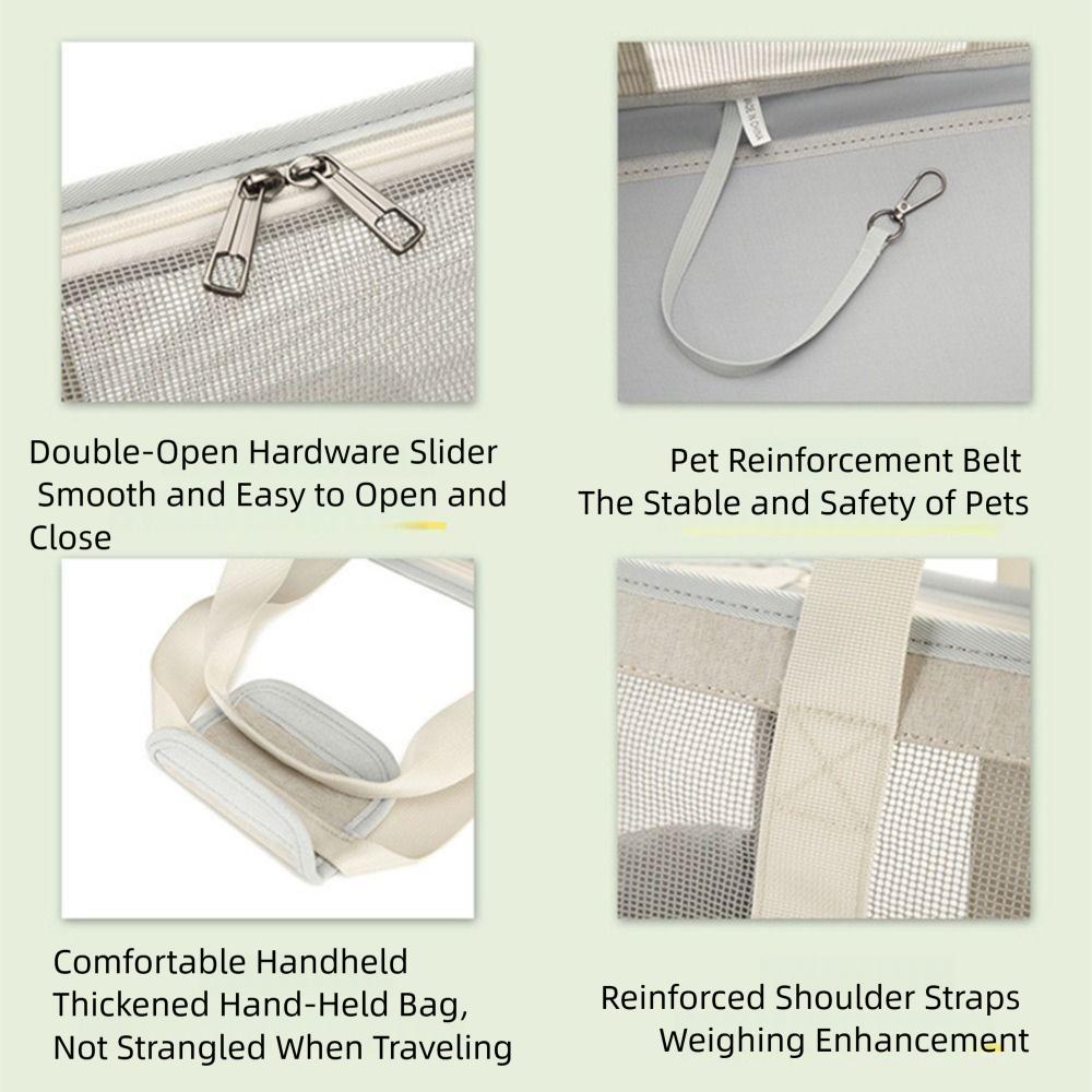 Portable Pet Handbag Mesh Dog Carrying Case Comfortable Cat Tote Pouch  Pet Accessories