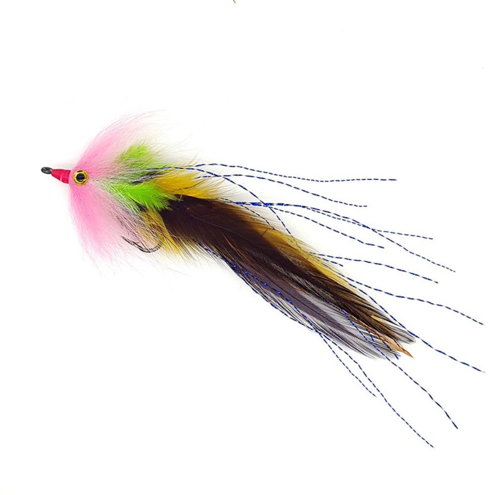 Colorful Ribbon Fly Fish Tuna Lures Flash Line Squid Skirt Lure  Freshwater Saltwater