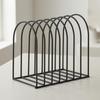 Iron Wire Desktop Storage Rack Long-Lasting Open Slot Organizer Countertop