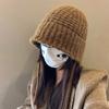 Korean Versatile Bucket Hat Winter  Keep Warm Earmuff Casual Knitted Hat For Women