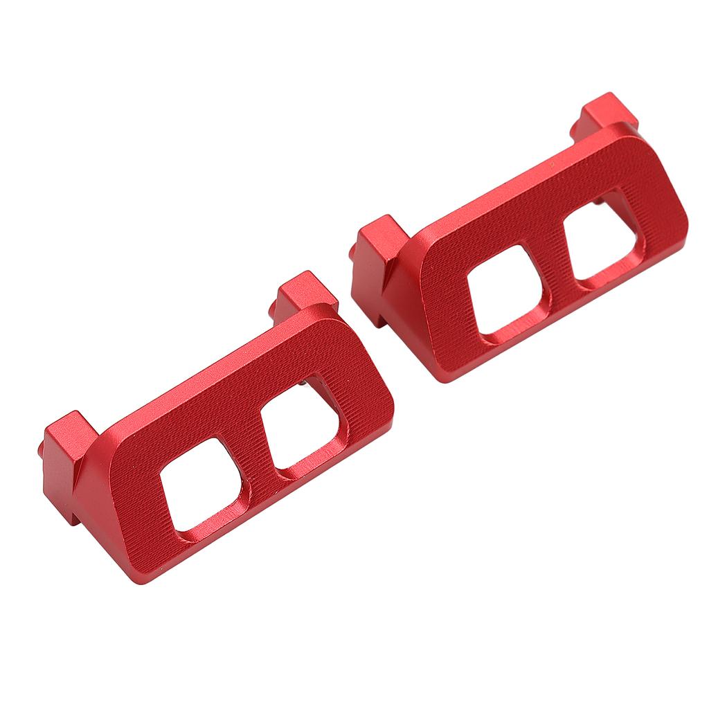 1 Pair RC Servo Protector Aluminum Alloy Servo Guard Fit for Traxxas E Revo VXL 1 16 Red