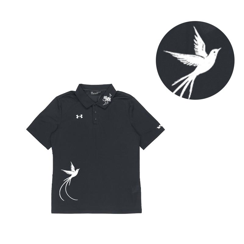 Under Armour Customizable  White Phoenix Logo Casual Sports Training Breathable Short Sleeve Polo Shirt Unisex Polo Shirts 21500537-001(TEAM702-A27)