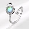 Minimalist Rotating Open Ring For Women Index Finger Lightweight Niche Design Lucky Spin Band Jewelry