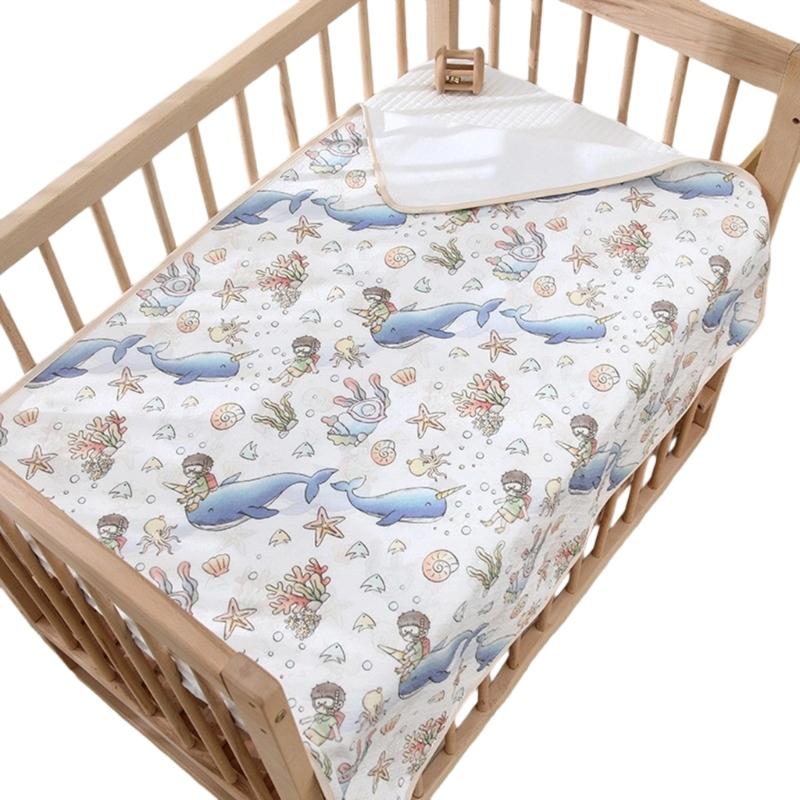 Breathable and Leakproof Baby Diaper Pad Portable Infant Diaper Changer Cushion for Toddler Crib & Bath Time Use