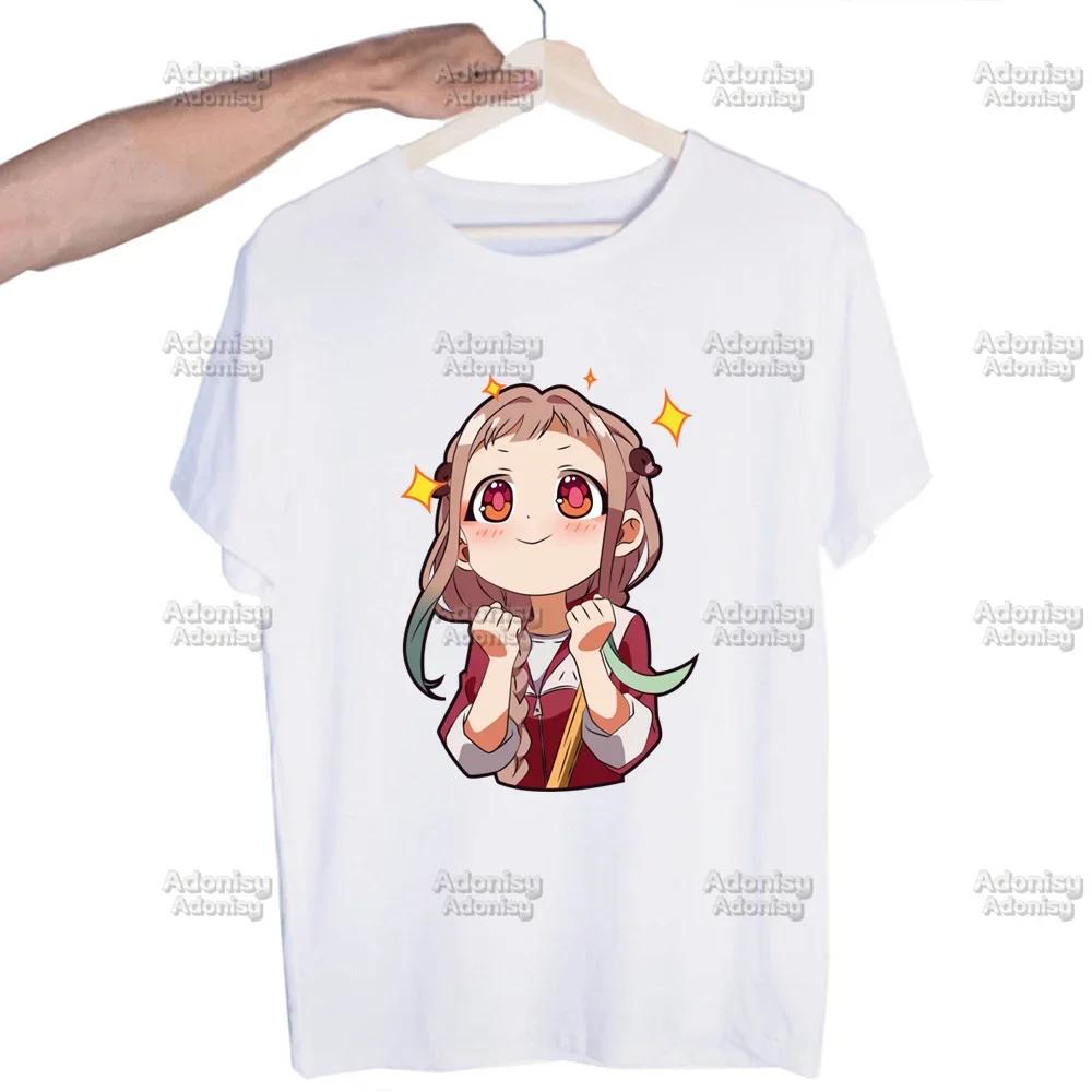 Hanako Kun Mens Harajaku Clothing Summer Streetwear Casual Loose Print Tee Short Sleeve Tops
