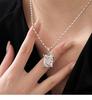 S925 Sterling Silver Korean-Style Olive Bead Clavicle Necklace for Women